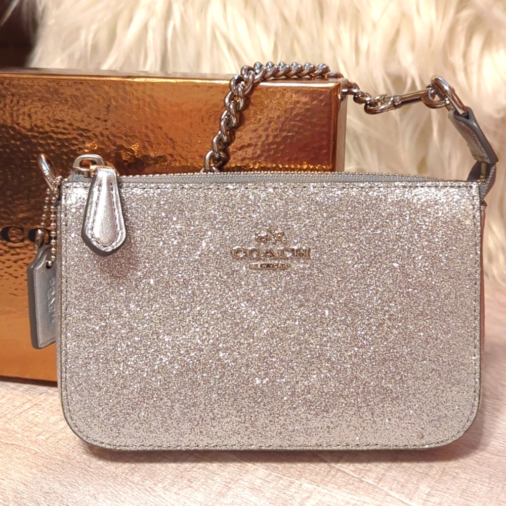 Coach Rare Glitter Wristlet/Clutch - Picture 1 of 8